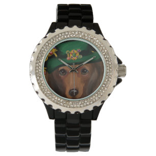 Roter Langhaar-Dackel   Armbanduhr