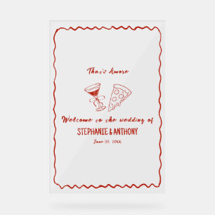 Roter Launiger Rahmen That's Amore Italienische Ho Acrylschild