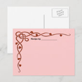 Roter Leaf Weinreben Weinkarte Leere Karte (Vorne/Hinten)