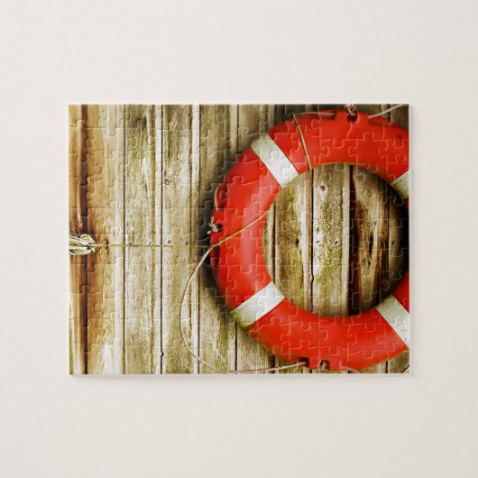 Roter Leben-nautischring Puzzle (Horizontal)