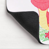 Roter Leguan Mousepad (Ecke)