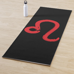 Roter LEO Sternzeichen Juli August Geburtstag Astr Yogamatte