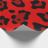 roter Leopard Geschenkpapier (Ecke)