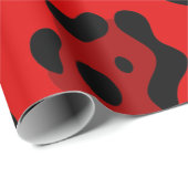 roter Leopard Geschenkpapier (Rolleneckpunkt)