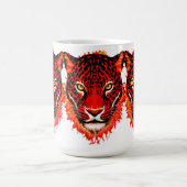 Roter Leopard-Kopf Kaffeetasse (Mittel)