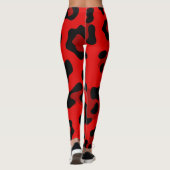 roter Leopard Leggings (Rückseite)