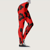 roter Leopard Leggings (Rechts)