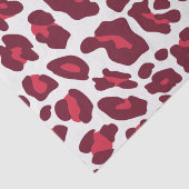 Roter Leopard-Muster Seidenpapier (Detail)