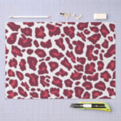 Roter Leopard-Muster Seidenpapier (Handwerk)