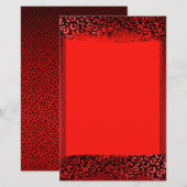 Roter Leoparden-Druck Briefpapier (Vorne/Hinten)