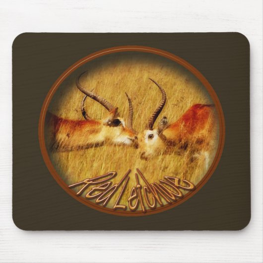 Roter Letchwe Fighting, Tiersafari mousepads (Vorne)