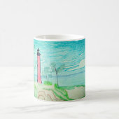 Roter Leuchtturm Kaffeetasse (Mittel)