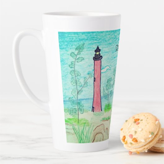 Roter Leuchtturm Milchtasse (Beispiel)