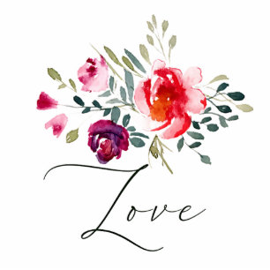 Roter Liebe-Magnet Fotoskulptur Magnet