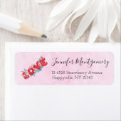 Roter Liebe Text in fett formatierten Blockbuchsta (Insitu)