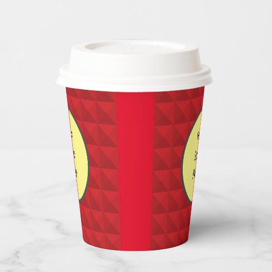 Roter Liebhaber Pappbecher (Links)