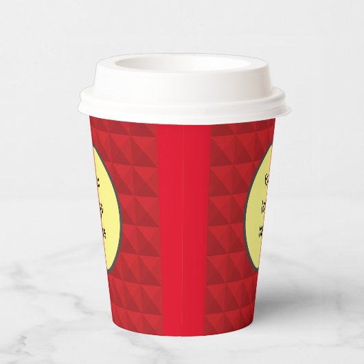 Roter Liebhaber Pappbecher (Rechts)