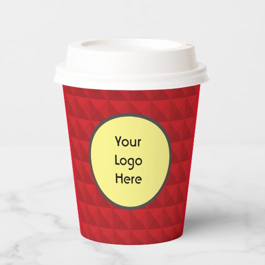 Roter Liebhaber Pappbecher (Vorderseite)