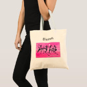 Roter, lila, phantastischer Sonnentag Tragetasche (Vorderseite (Produkt))
