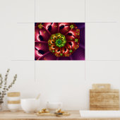 Roter Lila Spiral Poster (Küche)