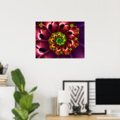Roter Lila Spiral Poster (Heimbüro)