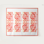 Roter Lilium orientalisch Wandteppich (Vorderseite (Horizontal))