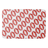 Roter Lippenentwurf Badematte (Vorderseite)