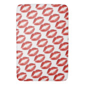 Roter Lippenentwurf Badematte (Vorderseite Vertikal)