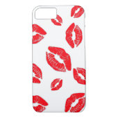 Roter Lippenkuß Case-Mate iPhone Hülle (Rückseite)