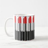 Roter Lippenstift Kaffeetasse (Links)