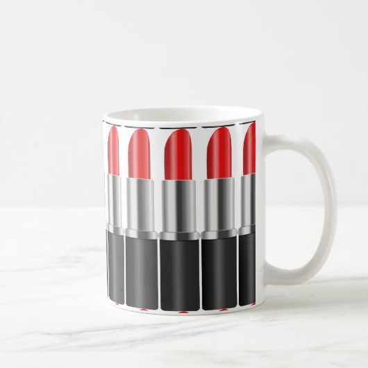 Roter Lippenstift Kaffeetasse (Rechts)