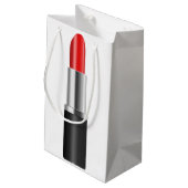 Roter Lippenstift Kleine Geschenktüte (Rückseite Schrägansicht)