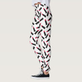 Roter Lippenstift Leggings (Links)
