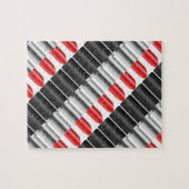 Roter Lippenstift Puzzle (Horizontal)