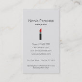 Roter Lippenstift Rabatt-Kupon Rabattkarte (Rückseite)