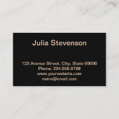 Roter Lippenstift, Retro Visitenkarte (Rückseite)