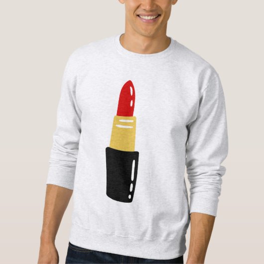 Roter Lippenstift Sweatshirt (Vorderseite)