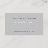 Roter Lipstick, Kosmetik Make-up-Künstler Terminkarte (Rückseite)