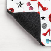 Roter Lipstick Lips Heelse Maus Pad! Mousepad (Ecke)
