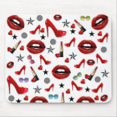 Roter Lipstick Lips Heelse Maus Pad! Mousepad (Vorne)