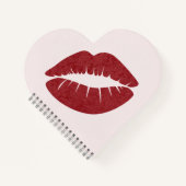 Roter Lipstick Notizblock (Vorderseite)