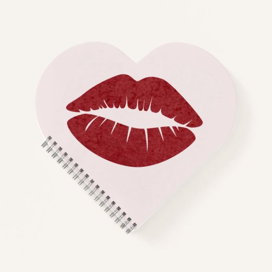 Roter Lipstick Notizblock (Vorderseite)