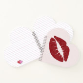 Roter Lipstick Notizblock (Innenseite)