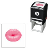 Roter Lipstick Permastempel (Beispiel)
