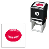 Roter Lipstick Permastempel (Beispiel)