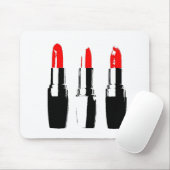 Roter Lipstick Tubes Mousepad (Mit Mouse)