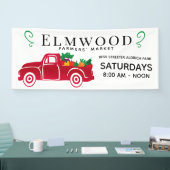 Roter LKW| Bauer Marktzeichen Banner (Messe)