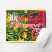 Roter Lkw mit Tulips, Oregon Mousepad (Mit Mouse)