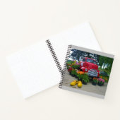Roter Lkw mit Tulips, Oregon Notizblock (Innenseite)