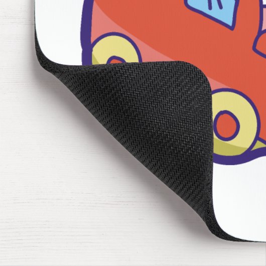Roter LKW Mousepad (Ecke)